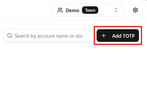 Step 3 - ステップ3：2FA CloudでAdd TOTPを押す